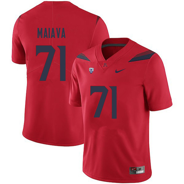 Men #71 Abraham Maiava Arizona Wildcats College Football Jerseys Sale-Red